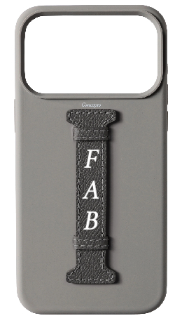 Customized Grey Silicon Middle Strap Case