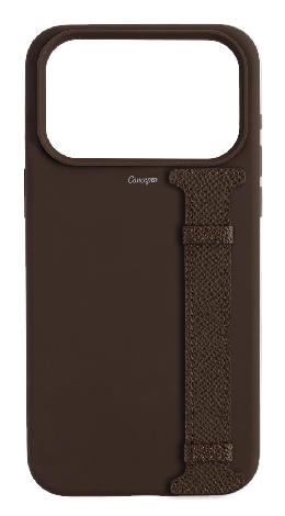 Customized Brown Silicon Side Strap Case