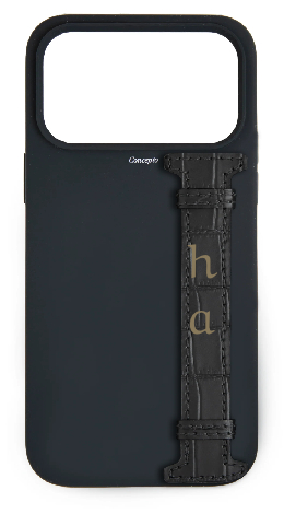 Customized Black Silicon Side Strap Case