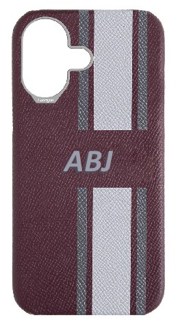 Customized Striped Maroon Strapless Case