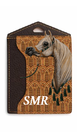 Customized Yellow Monogram ID Holder