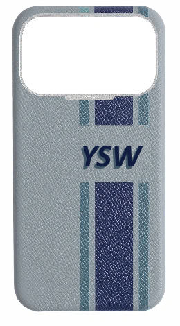 Customized Striped Light Blue Grey Strapless Case