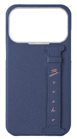 Customized Navy Epsom Side Strap Case