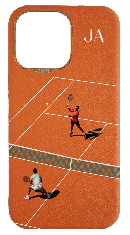 Customized Orange Strapless Epsom Case 
                 Tennis