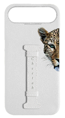 Customized White Epsom Middle Strap Case