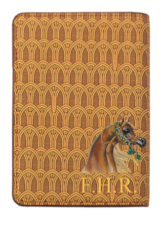 Customized Yellow Monogram Passport Holder