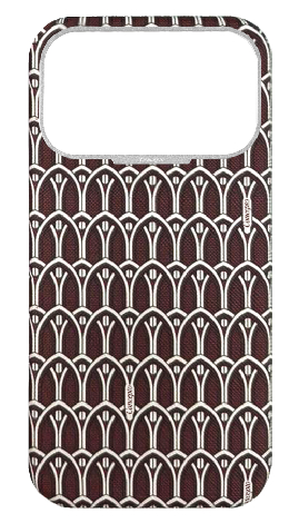 Customized Maroon Monogram Strapless Case