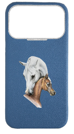 Customized Blue Strapless Epsom Case