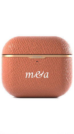 Customized Orange AirPods Case (3rd &amp; 4th Generation)