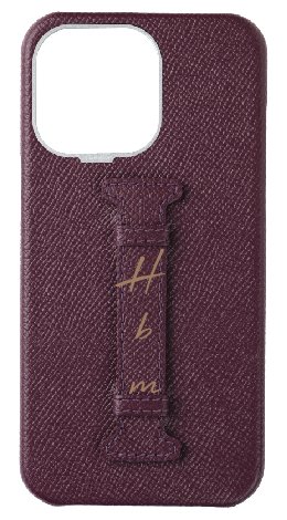 Customized Maroon Epsom Middle Strap Case