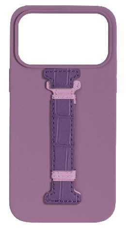 Customized Purple Silicon Middle Strap Case