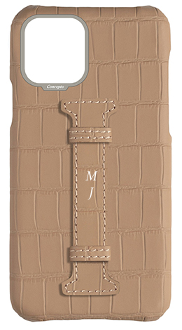Customized Matte Nude Embossed Crocodile Case