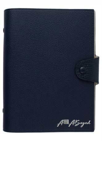 Customized Navy / White Notebook