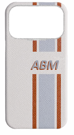 Customized Striped White Strapless Case