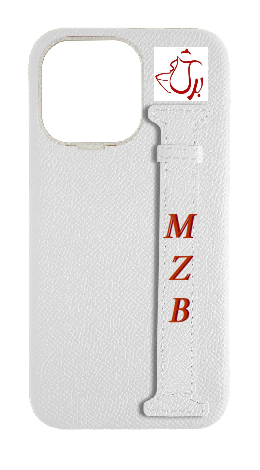 Customized White Epsom Side Strap Case