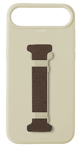 Customized White Silicon Middle Strap Case