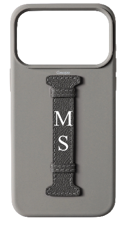Customized Grey Silicon Middle Strap Case