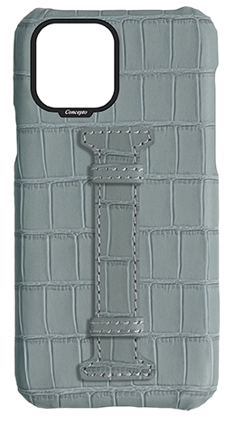 Customized Matte Grey Embossed Crocodile Case
