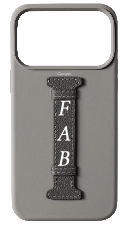 Customized Grey Silicon Middle Strap Case