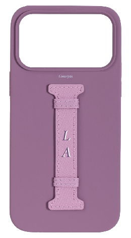 Customized Purple Silicon Middle Strap Case