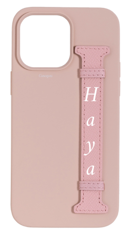 Customized Soft Pink Silicon Side Strap Case