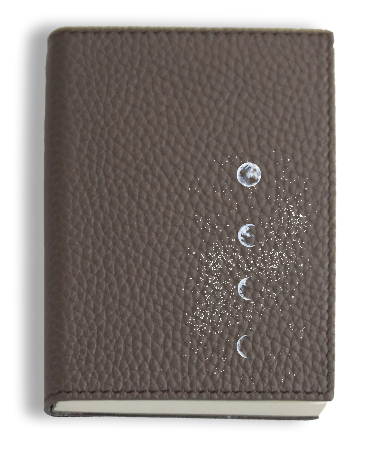 Customized Dark Taupe Mini Notebook