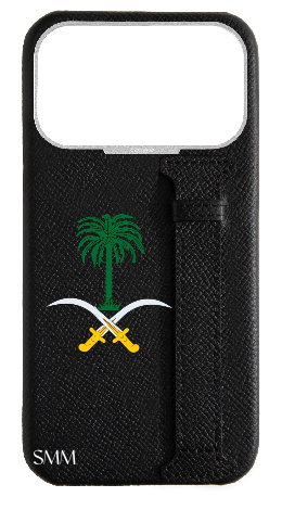 Customized Black Epsom Side Strap Case