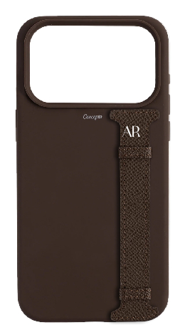 Customized Brown Silicon Side Strap Case