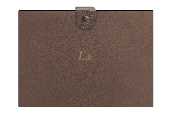 Customized Chocolate Brown Folder