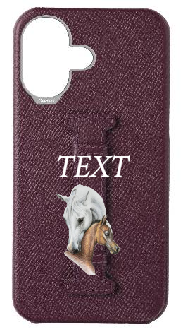 Customized Maroon Epsom Middle Strap Case