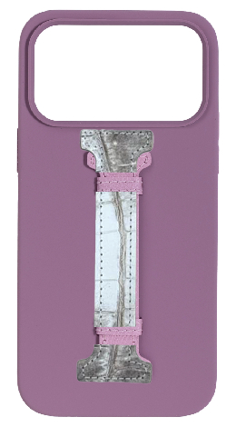 Customized Purple Silicon Middle Strap Case