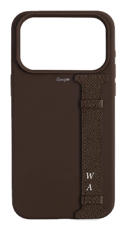 Customized Brown Silicon Side Strap Case