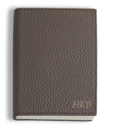 Customized Dark Taupe Mini Notebook