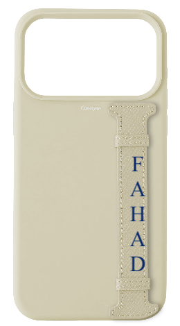 Customized White Silicon Side Strap Case