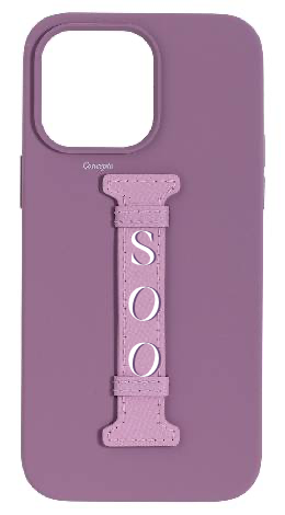 Customized Purple Silicon Middle Strap Case