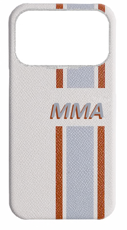 Customized Striped White Strapless Case