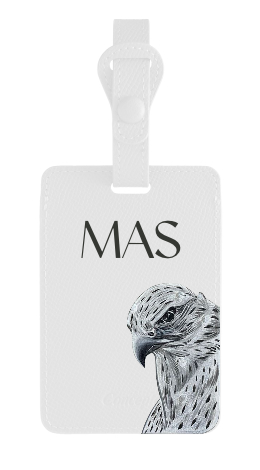 Customized White Luggage Tag