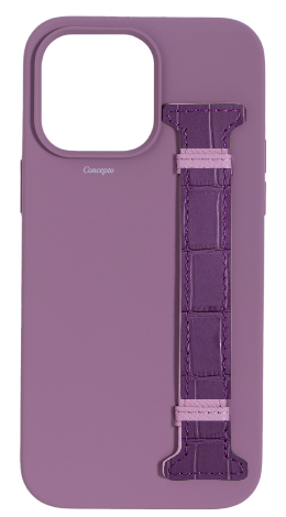 Customized Purple Silicon Side Strap Case