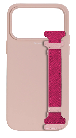 Customized Soft Pink Silicon Side Strap Case