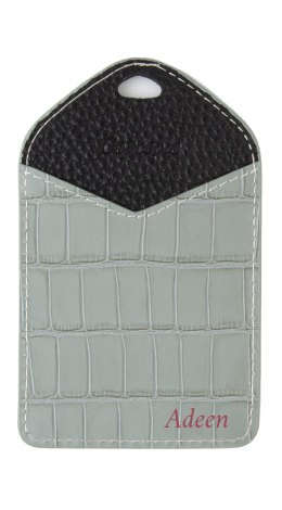 Customized Grey ID Holder