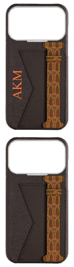 Customized Brown Monogram Duo Case
