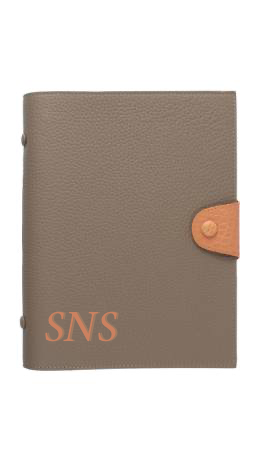 Customized Beige / Salmon Notebook