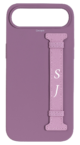 Customized Purple Silicon Side Strap Case