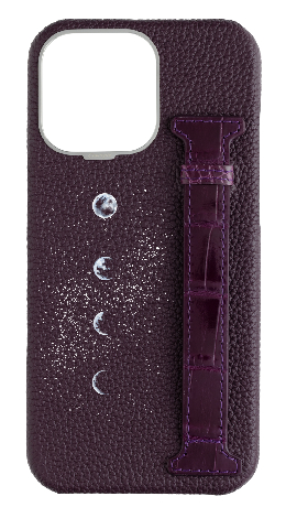 Customized Deep Purple Exotic Crocodile Side Strap Case