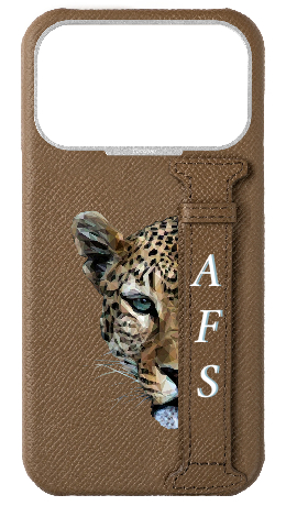 Customized Taupe Epsom Side Strap Case