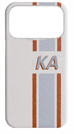 Customized Striped White Strapless Case
