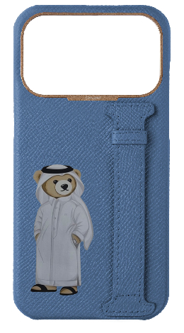 Customized Navy Epsom Side Strap Case