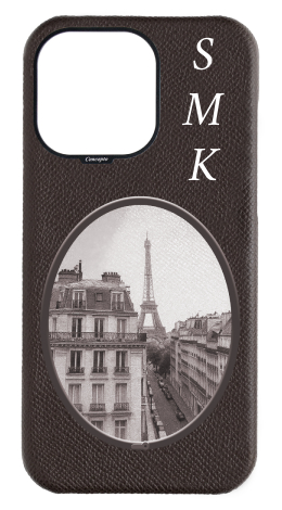 Customized Brown Strapless Epsom Case 
                 Paris