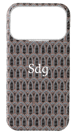 Customized Cream Monogram Strapless Epsom Case