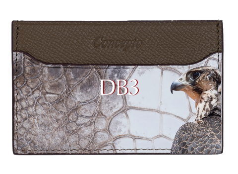 Customized Taupe Himalayan Crocodile Cardholder